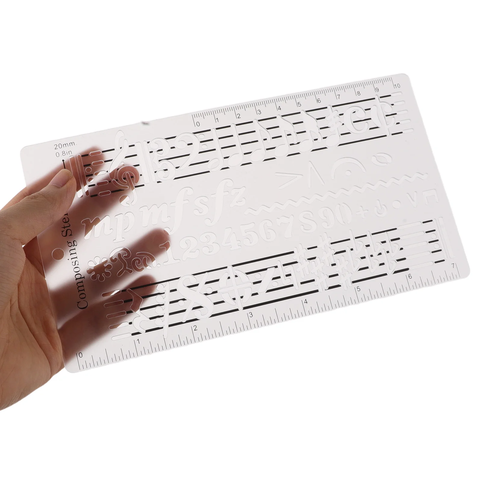 Five-line Drawing Ruler Music Composition Stencil Template Tool Drafting Plastic Accessories Manuscript
Five-line Drawing Ruler Music Composition Stencil Template Tool Drafting Plastic Accessories Manuscript
