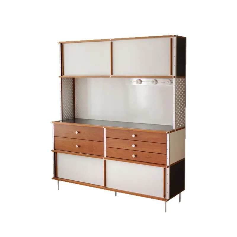Bucket cabinet integrated against the wall Kitchen solid wood dining side cabinet Storage storage locker
Bucket cabinet integrated against the wall Kitchen solid wood dining side cabinet Storage storage locker