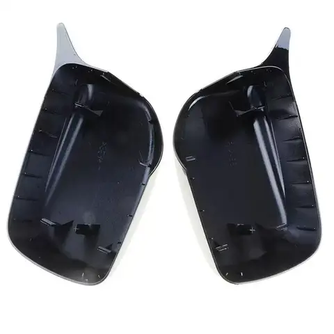 For BMW 5 Series E60 E61 E63 E64 2004-2008 520i 525i 528i 528xi 530i Rearview Mirror Cover Cap Carbon Fiber / Black