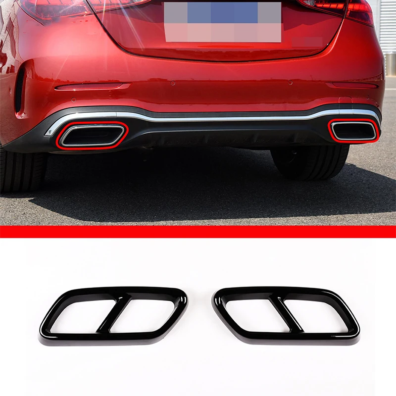 For Mercedes-Benz C-Class C200 C220 2022 ABS Car Tail Throat Muffler Exhaust Pipe Tail Cover Trim Exterior Details Auto parts
For Mercedes-Benz C-Class C200 C220 2022 ABS Car Tail Throat Muffler Exhaust Pipe Tail Cover Trim Exterior Details Auto parts