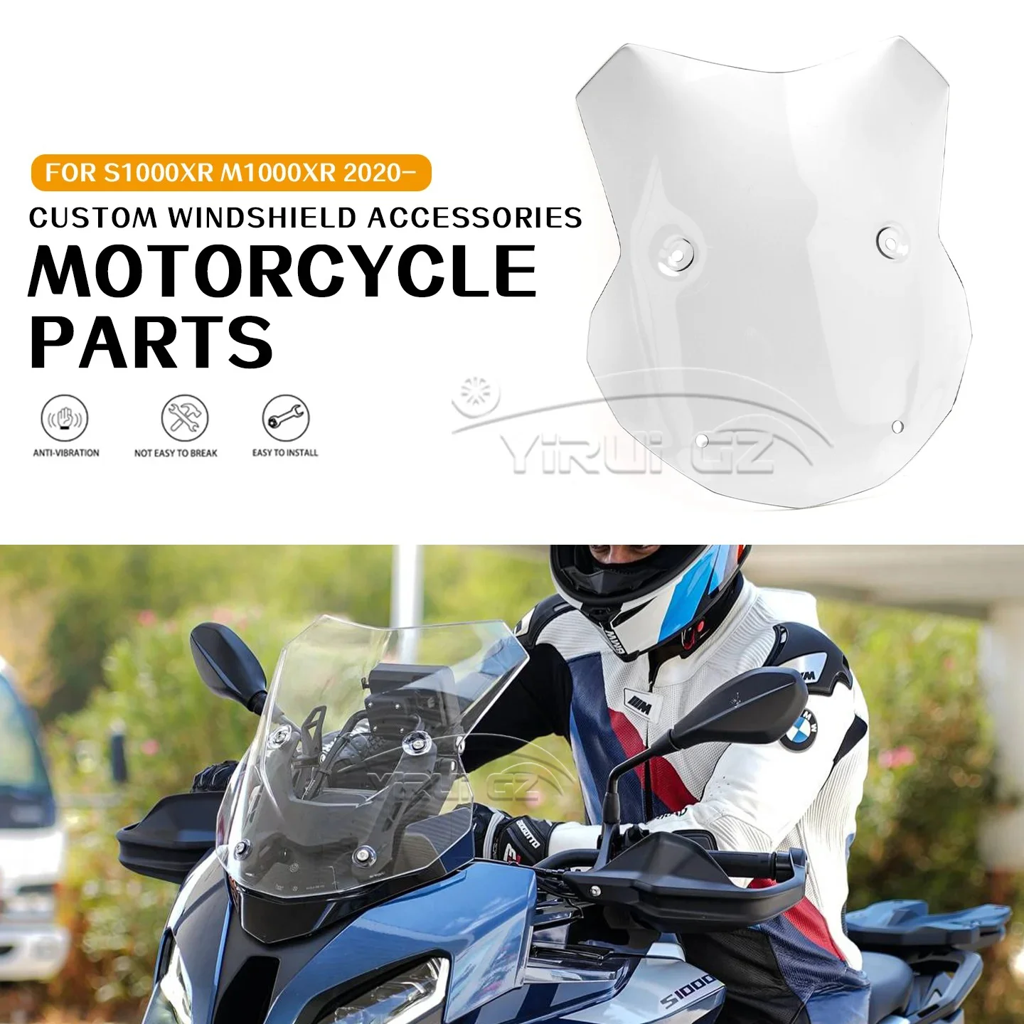 For BMW S1000XR M1000XR Motorcycle parts Windscreen Wind Screen Deflectors Windshield Deflector windshield S1000XR M1000XR 2020-
For BMW S1000XR M1000XR Motorcycle parts Windscreen Wind Screen Deflectors Windshield Deflector windshield S1000XR M1000XR 2020-