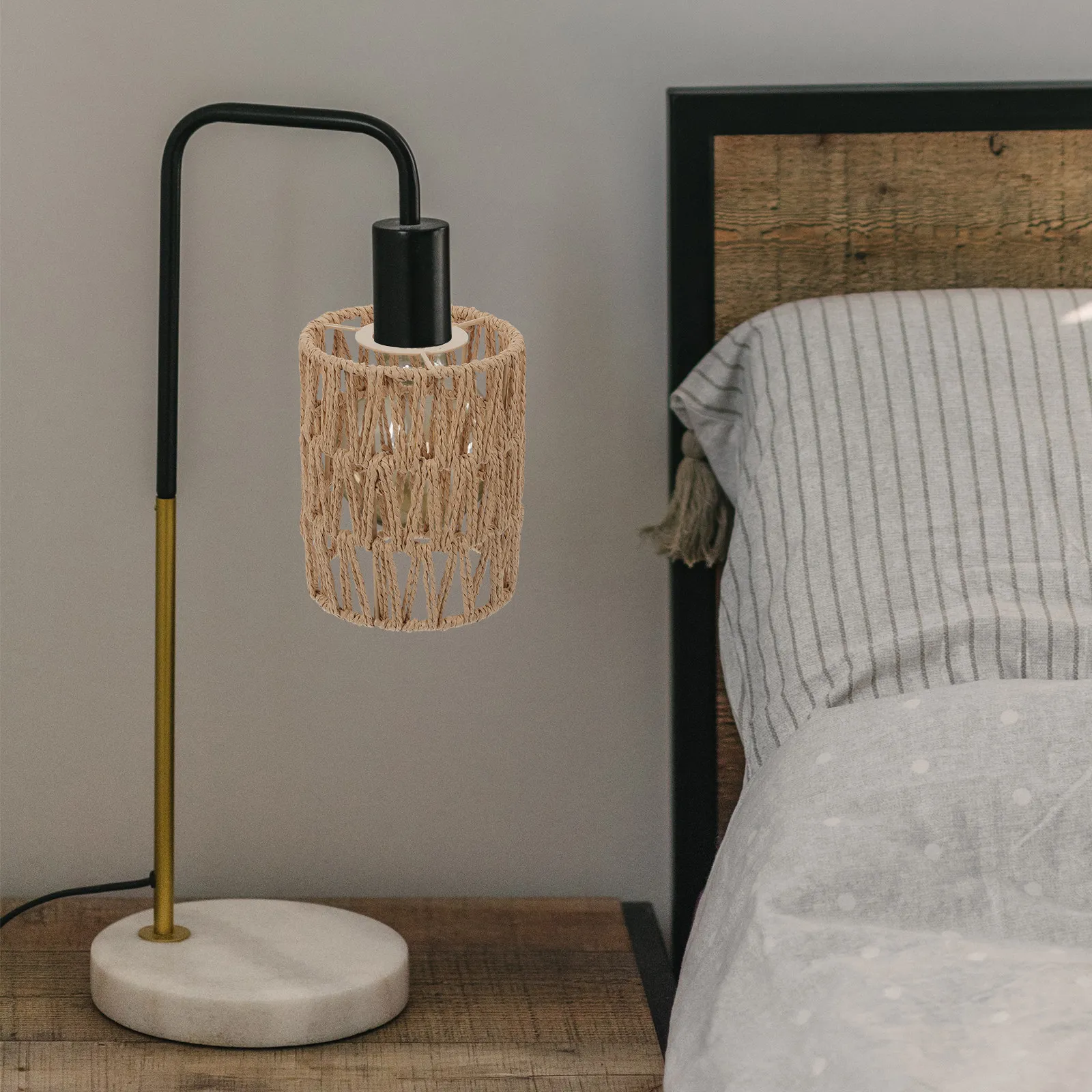 Cylinder Woven Lampshade Handmade Paper Covers Hand-woven Ceiling Light Hanging Shades Only
Cylinder Woven Lampshade Handmade Paper Covers Hand-woven Ceiling Light Hanging Shades Only