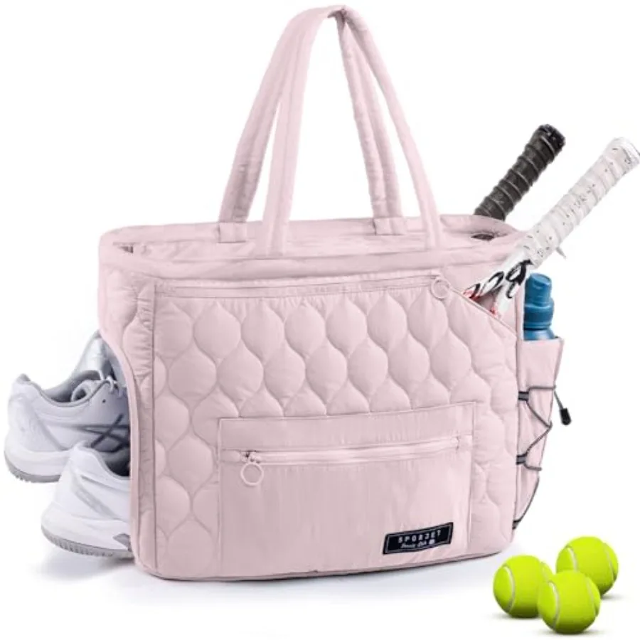 Tennis Gym Bag for Women Tennis Bag Holds 2-4 Rackets with Shoe Compartment and Wet Pocket Sports Duffle Bags fits up to 15.6"
Tennis Gym Bag for Women Tennis Bag Holds 2-4 Rackets with Shoe Compartment and Wet Pocket Sports Duffle Bags fits up to 15.6"
