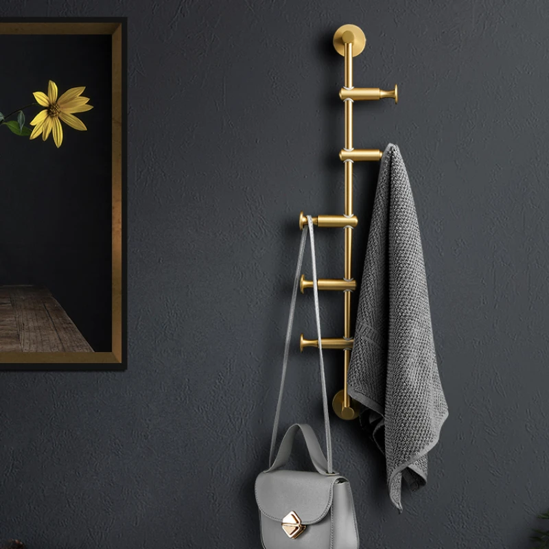 Light Luxury Brass Clothes and Hats Hook Door Rear porch Bedroom Hanging Clothes Hook Bathroom Wall Hanging Nordic Entrance Door
Light Luxury Brass Clothes and Hats Hook Door Rear porch Bedroom Hanging Clothes Hook Bathroom Wall Hanging Nordic Entrance Door