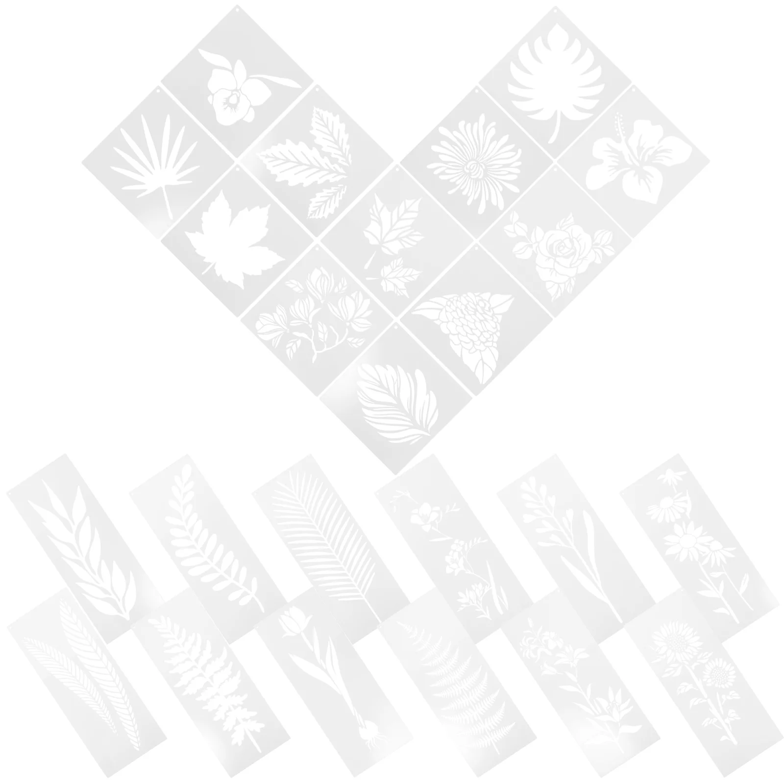 24 Pcs Painting Templates Hollow Out Stencils Plastic DIY Tools Reusable Pet Material Wall Wood Block Decor Supplies
24 Pcs Painting Templates Hollow Out Stencils Plastic DIY Tools Reusable Pet Material Wall Wood Block Decor Supplies