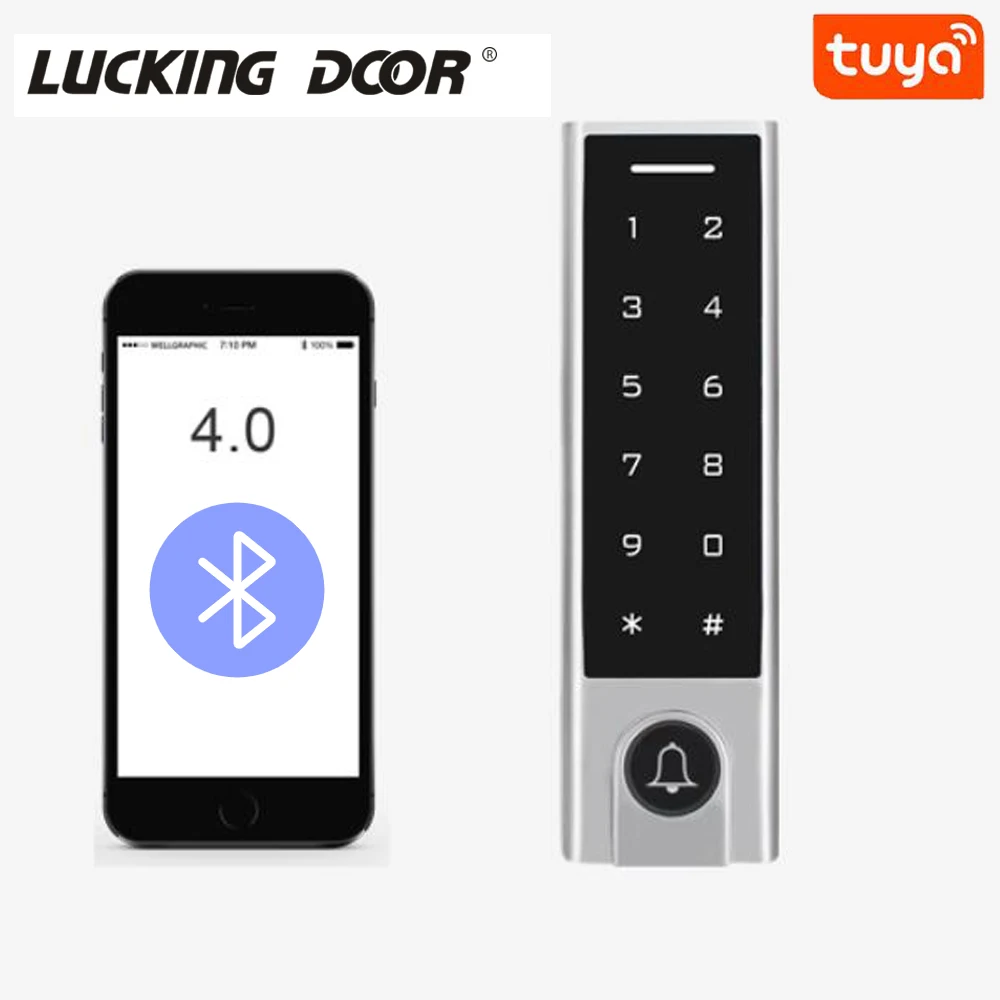 125Khz RFID Waterproof Touch Keypad Tuya APP Access Controler Device Bluetooth Smart Door Lock Access Control Keypad
125Khz RFID Waterproof Touch Keypad Tuya APP Access Controler Device Bluetooth Smart Door Lock Access Control Keypad