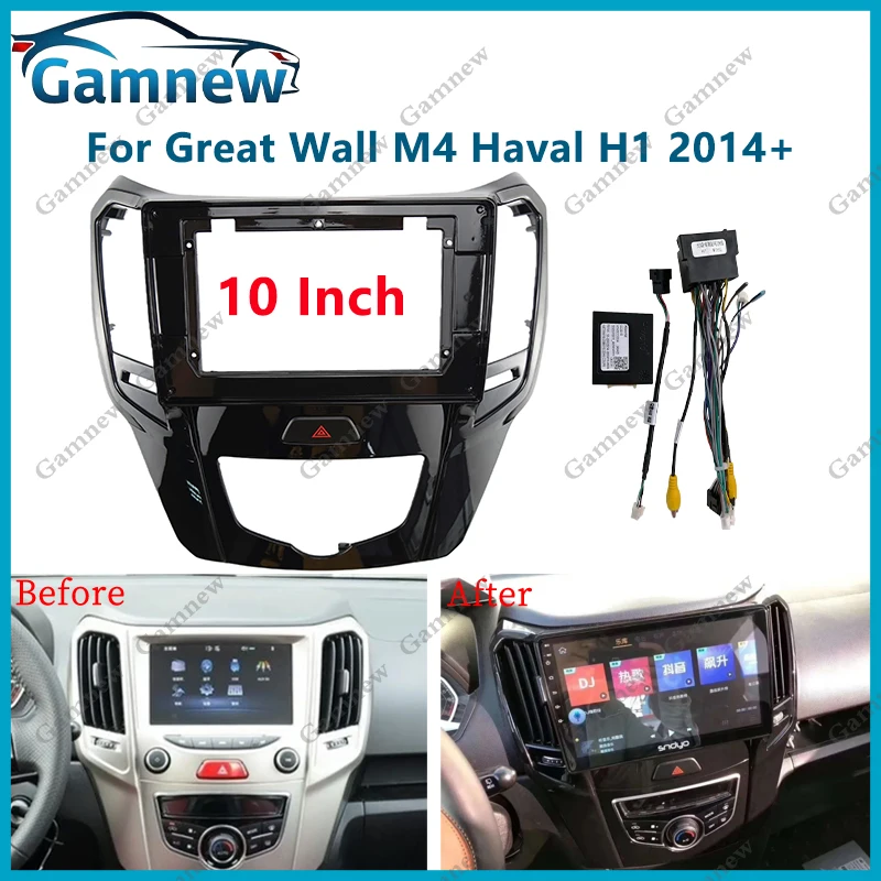10 Inch Car Frame Fascia Canbus Box Adapter Android Radio Audio Panel Kit For Great Wall M4 Haval H1 2014-2016
10 Inch Car Frame Fascia Canbus Box Adapter Android Radio Audio Panel Kit For Great Wall M4 Haval H1 2014-2016