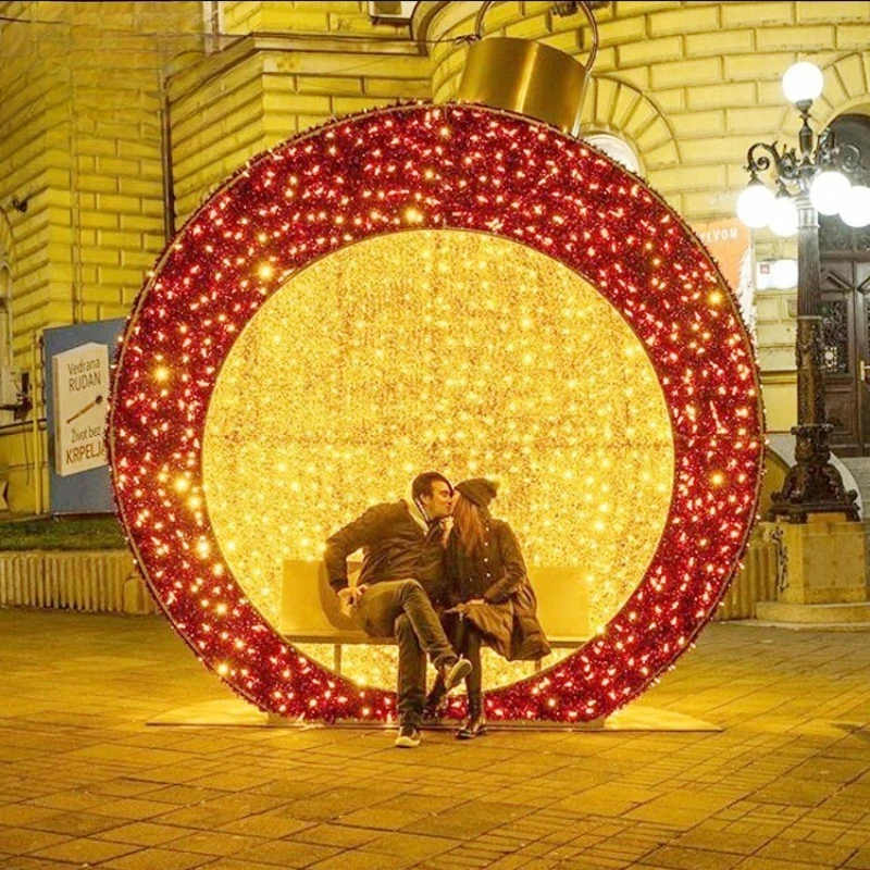 Christmas clock in photo props ornament holiday decoration wrought iron LED luminous ball bright ball
Christmas clock in photo props ornament holiday decoration wrought iron LED luminous ball bright ball