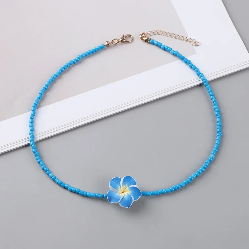 1pc Hibiscus Flower Beaded Choker Necklaces Bohemian Tropical Hawaii Summer Vacation Beach Party Girl Jewelry Accessories
1pc Hibiscus Flower Beaded Choker Necklaces Bohemian Tropical Hawaii Summer Vacation Beach Party Girl Jewelry Accessories