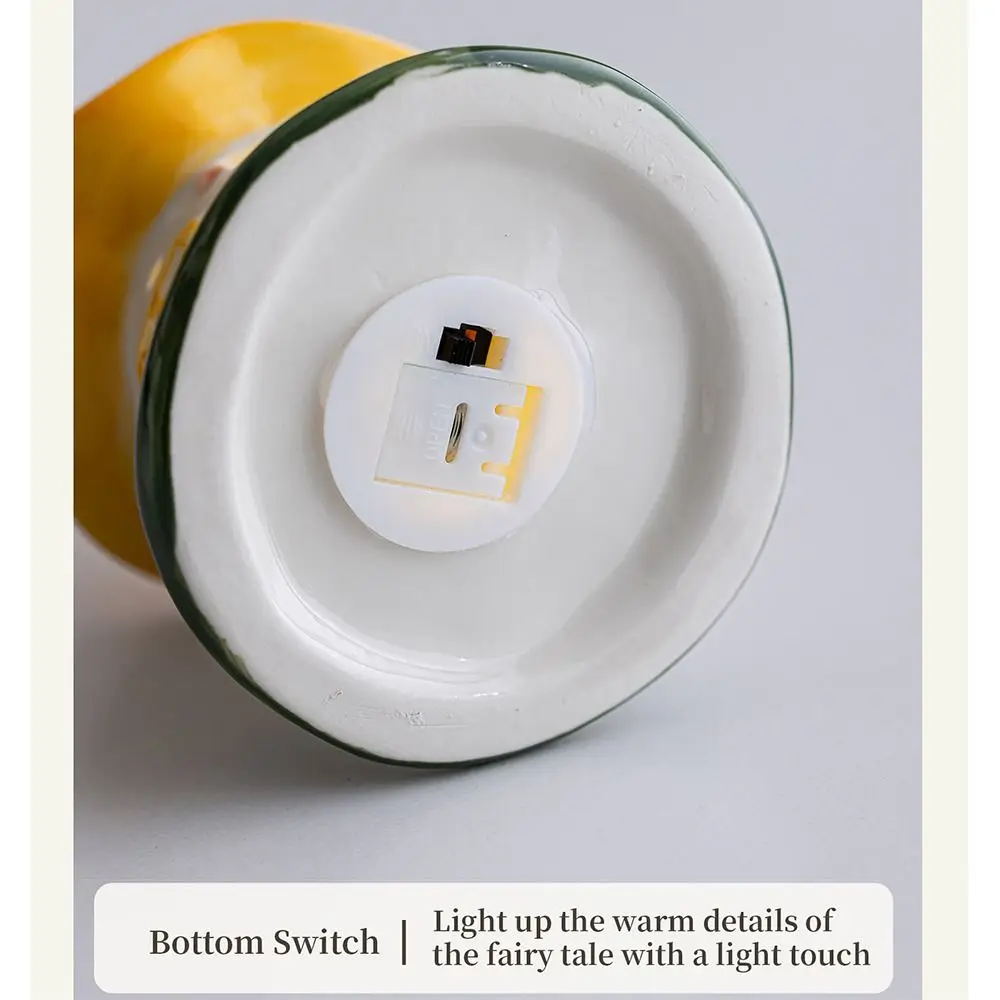 Handmade Craft Magic House Night Light Hollowed Light Up Feature Bedside Atmosphere Light Warm Glow Ornament Small Ceramic Lamp
Handmade Craft Magic House Night Light Hollowed Light Up Feature Bedside Atmosphere Light Warm Glow Ornament Small Ceramic Lamp