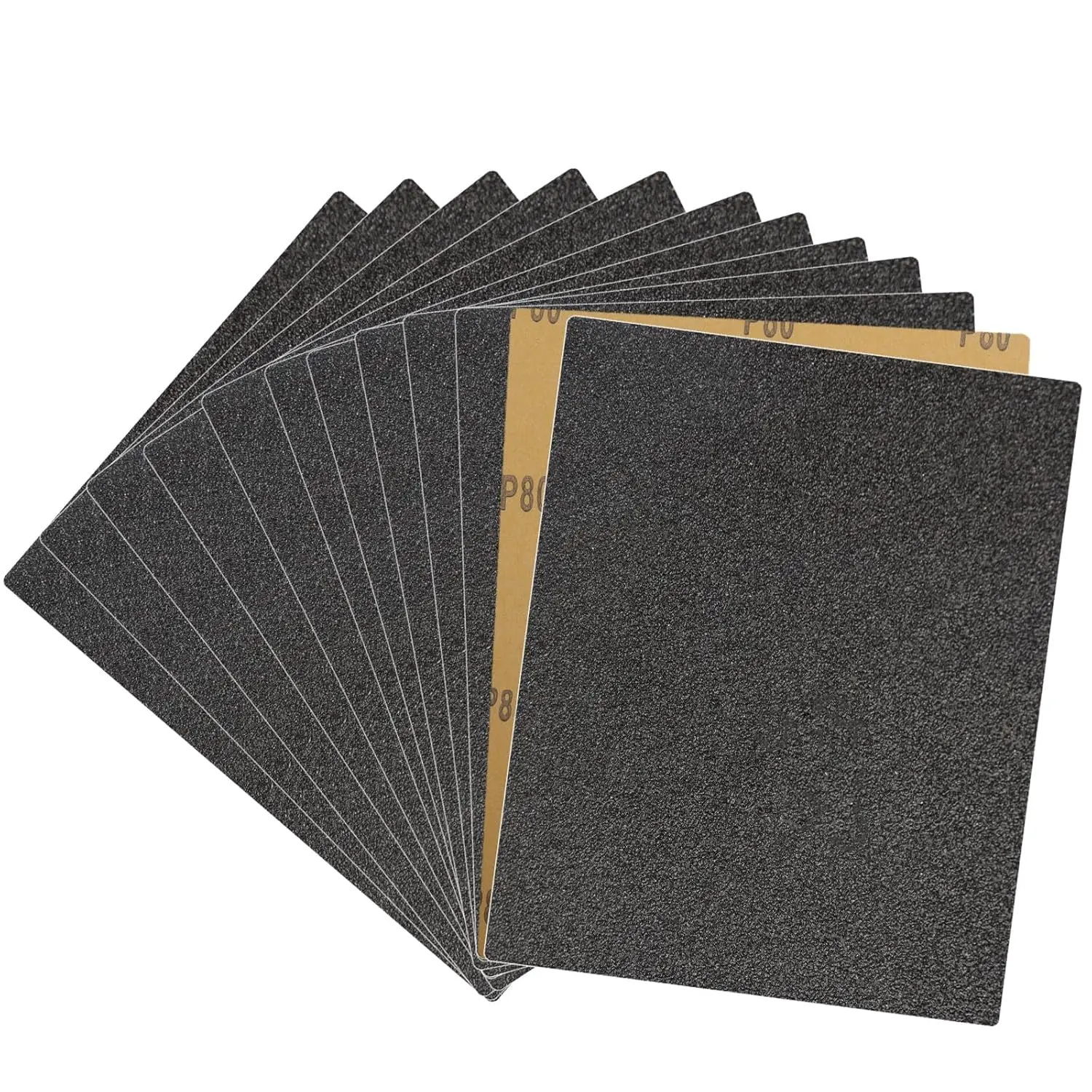 80 Grit Wet Dry Sandpaper Sheets 9x11 Inch - Silicon Carbide Abrasive for Woodworking, Auto Detailing & DIY Projects
80 Grit Wet Dry Sandpaper Sheets 9x11 Inch - Silicon Carbide Abrasive for Woodworking, Auto Detailing & DIY Projects