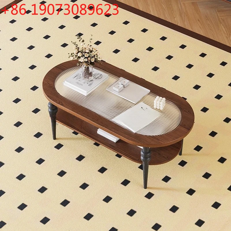 Журнальный столик из красного дуба во французском стиле ретро, овальный американский
Журнальный столик из красного дуба во французском стиле ретро, овальный американский