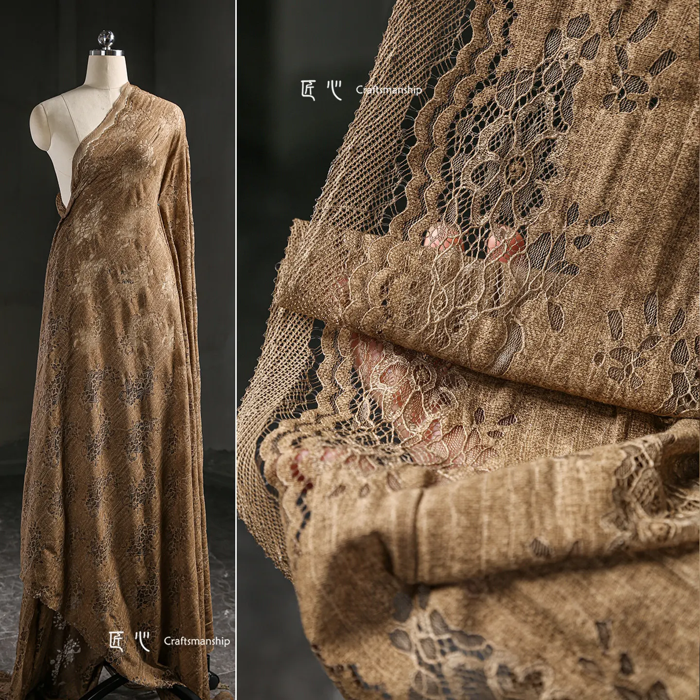 Fried color retro hollow lace embroidery texture fabric, perspective hole reconstruction DIY skirt clothing design fabric
Fried color retro hollow lace embroidery texture fabric, perspective hole reconstruction DIY skirt clothing design fabric