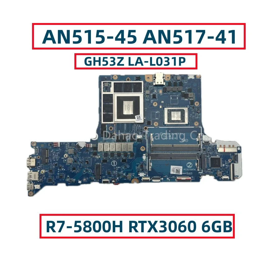 Материнская плата для ноутбука Acer AN515-45 с процессором R7-5800H RTX3060 6 ГБ GPU NB.QBC11.002 NBQBC11002 GH53Z
Материнская плата для ноутбука Acer AN515-45 с процессором R7-5800H RTX3060 6 ГБ GPU NB.QBC11.002 NBQBC11002 GH53Z