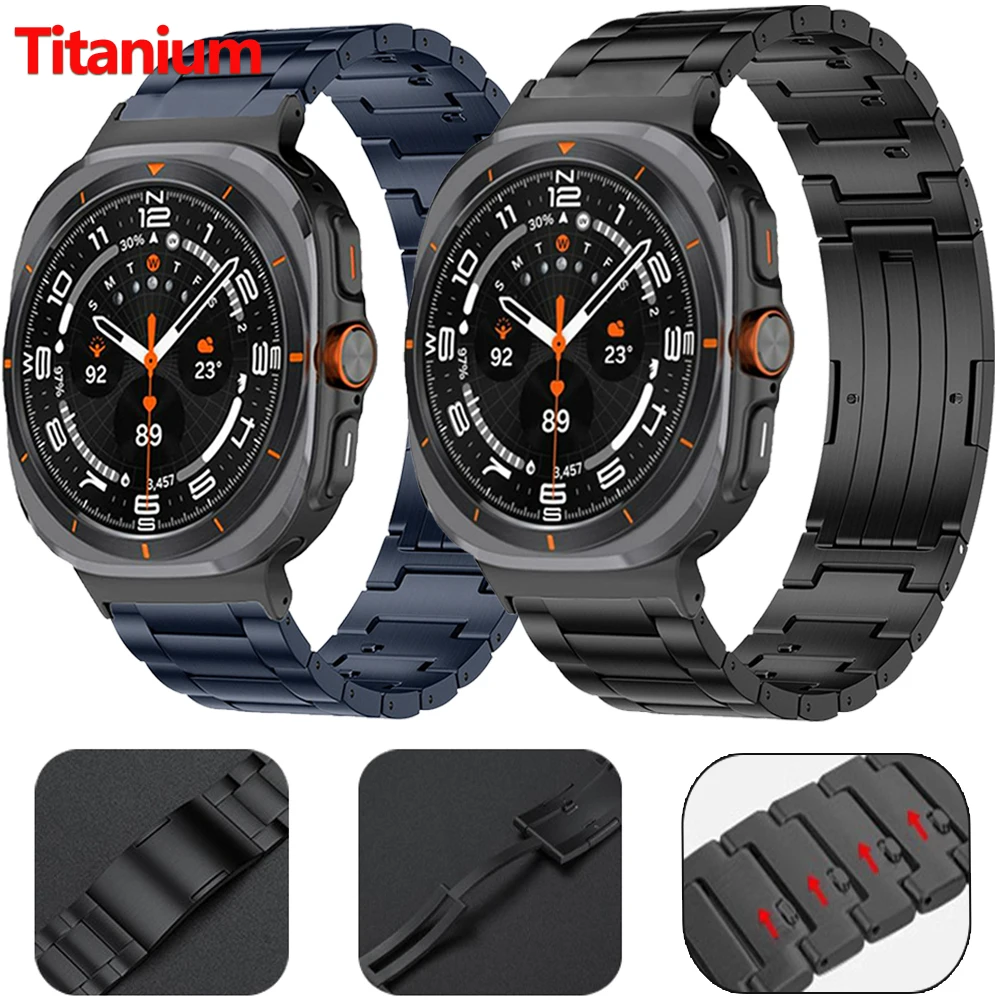 Titanium Watchband for Samsung Galaxy Watch 8-7 Ultra 47mm Quick release Wristband for Galaxy Watch Ultra 47mm Strap Accessories
Titanium Watchband for Samsung Galaxy Watch 8-7 Ultra 47mm Quick release Wristband for Galaxy Watch Ultra 47mm Strap Accessories