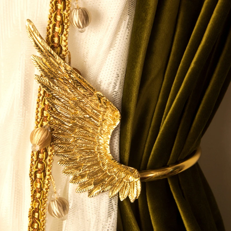 Light luxury vintage brass wings bow curtain hook foyer gold hook decorative wall
Light luxury vintage brass wings bow curtain hook foyer gold hook decorative wall