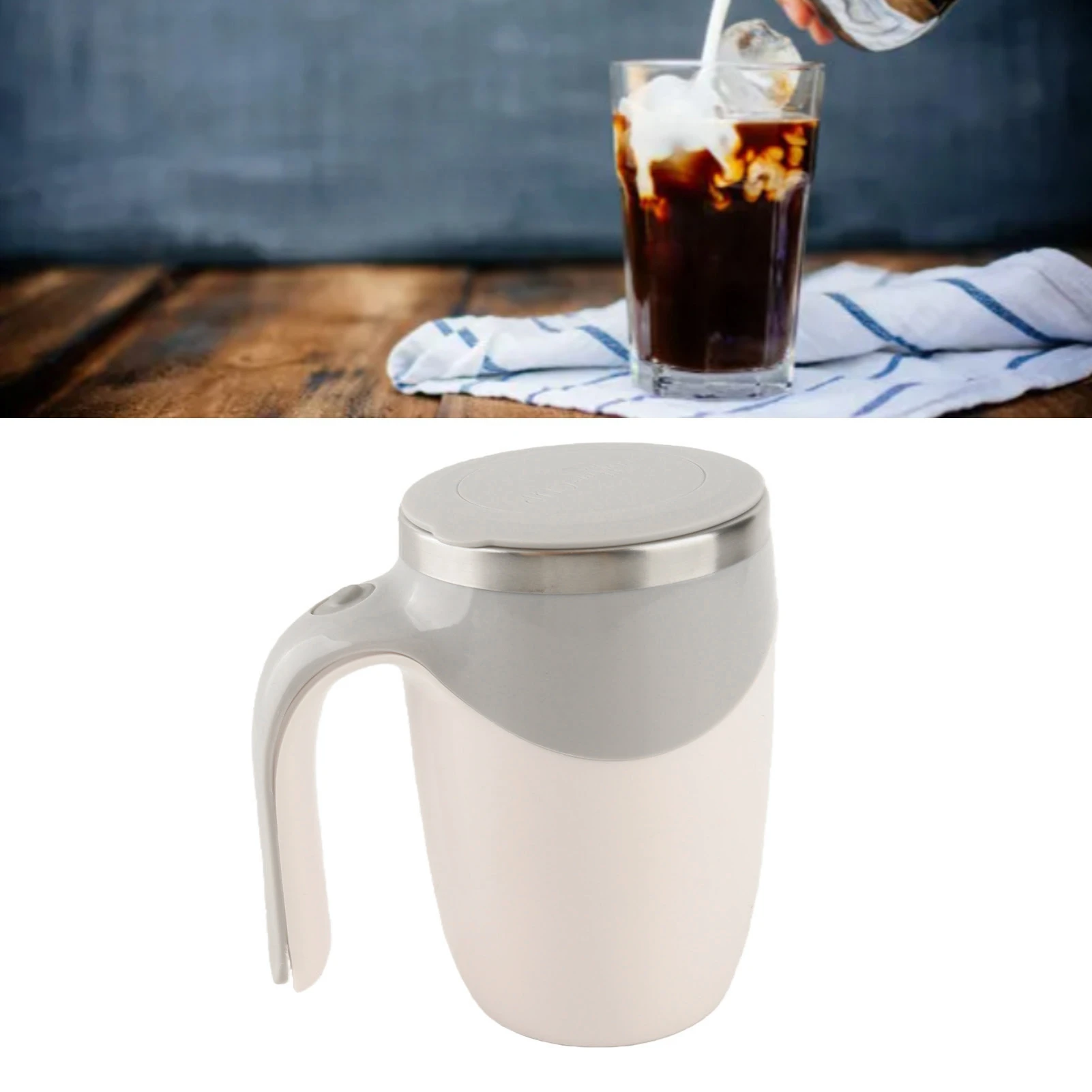 Automatic Magnetic Stirring Coffee Mug Self Stirring Cup Easy Heat Resisting Washable Double Layer Design for Office
Automatic Magnetic Stirring Coffee Mug Self Stirring Cup Easy Heat Resisting Washable Double Layer Design for Office