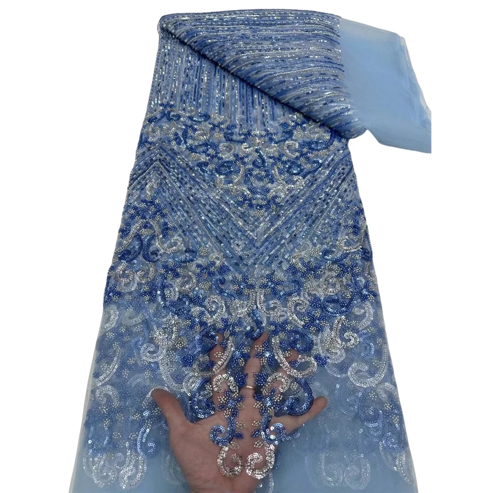 French Tulle Lace Fabric SYJ-1406308 With Sequins Beaded Embroidery African Nigerian Lace Fabric For Dress Sewing
French Tulle Lace Fabric SYJ-1406308 With Sequins Beaded Embroidery African Nigerian Lace Fabric For Dress Sewing