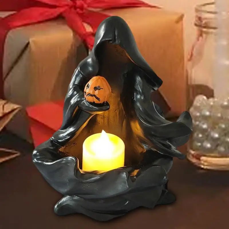 Pumpkin ghost candle candle holder Halloween decoration ornaments decorative candle holder desktop home decoration
Pumpkin ghost candle candle holder Halloween decoration ornaments decorative candle holder desktop home decoration