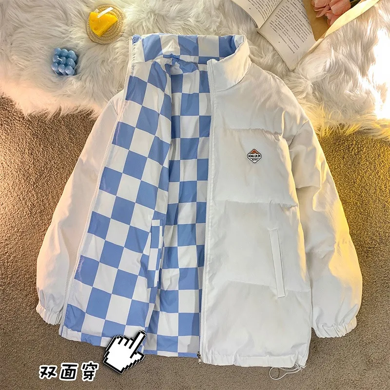 Новое поступление, женское двустороннее носимое клетчатое зимнее утепленное пуховое пальто большого размера
Новое поступление, женское двустороннее носимое клетчатое зимнее утепленное пуховое пальто большого размера