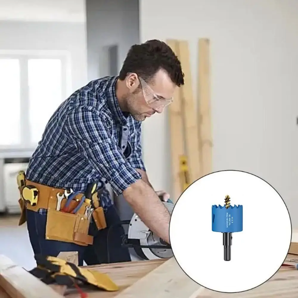 50-65mm Hole Saw Drill Bit HSS Steel Easy Chip Removal Wood Drilling Crown Wear Resistant No Slipping Bimetal Hole Opener
50-65mm Hole Saw Drill Bit HSS Steel Easy Chip Removal Wood Drilling Crown Wear Resistant No Slipping Bimetal Hole Opener