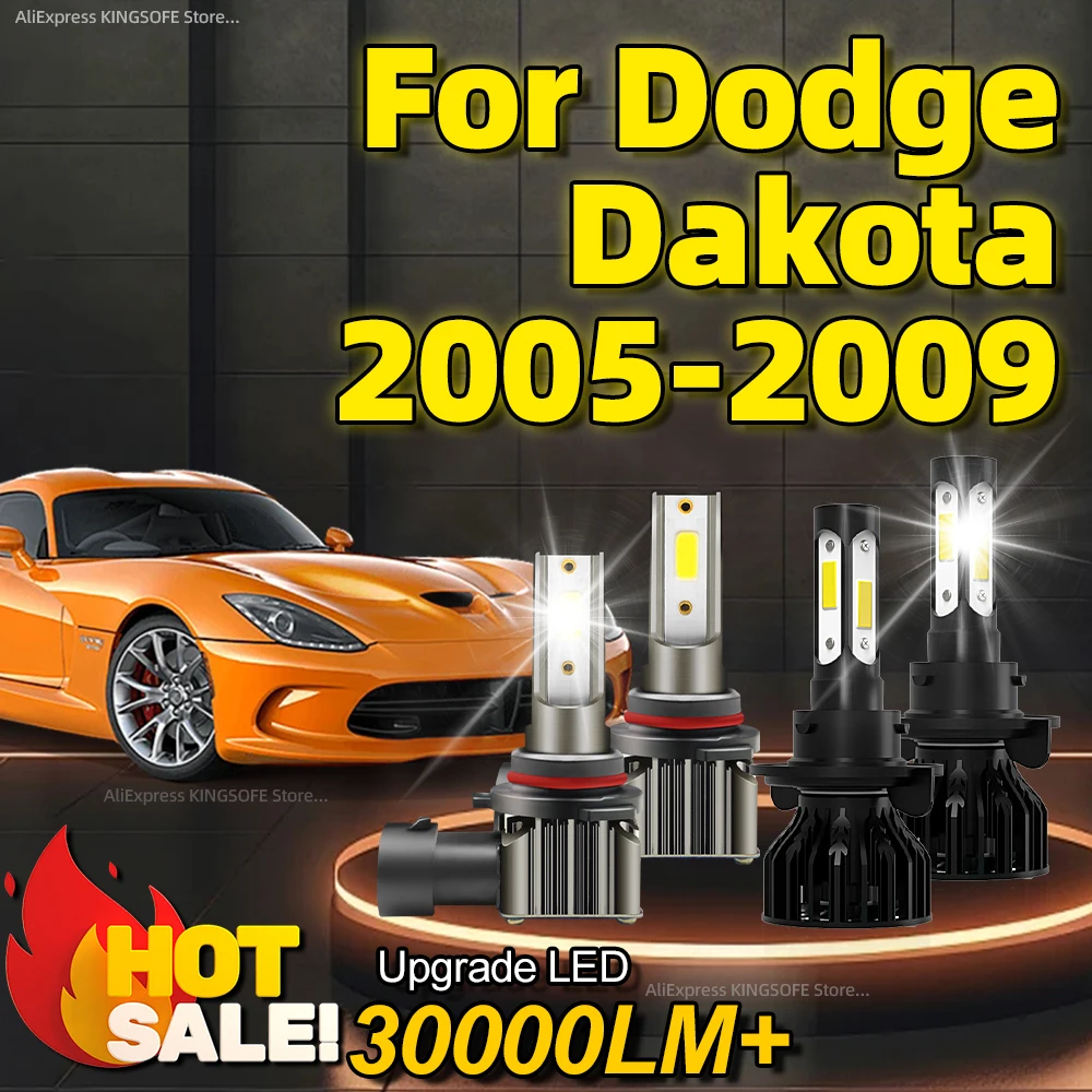 2/4Pcs LED 30000LM Headlights Canbus 6000K Car Light 6000K Fog Lamp Plug and Play For Dodge Dakota 2005 2006 2007 2008 2009
2/4Pcs LED 30000LM Headlights Canbus 6000K Car Light 6000K Fog Lamp Plug and Play For Dodge Dakota 2005 2006 2007 2008 2009