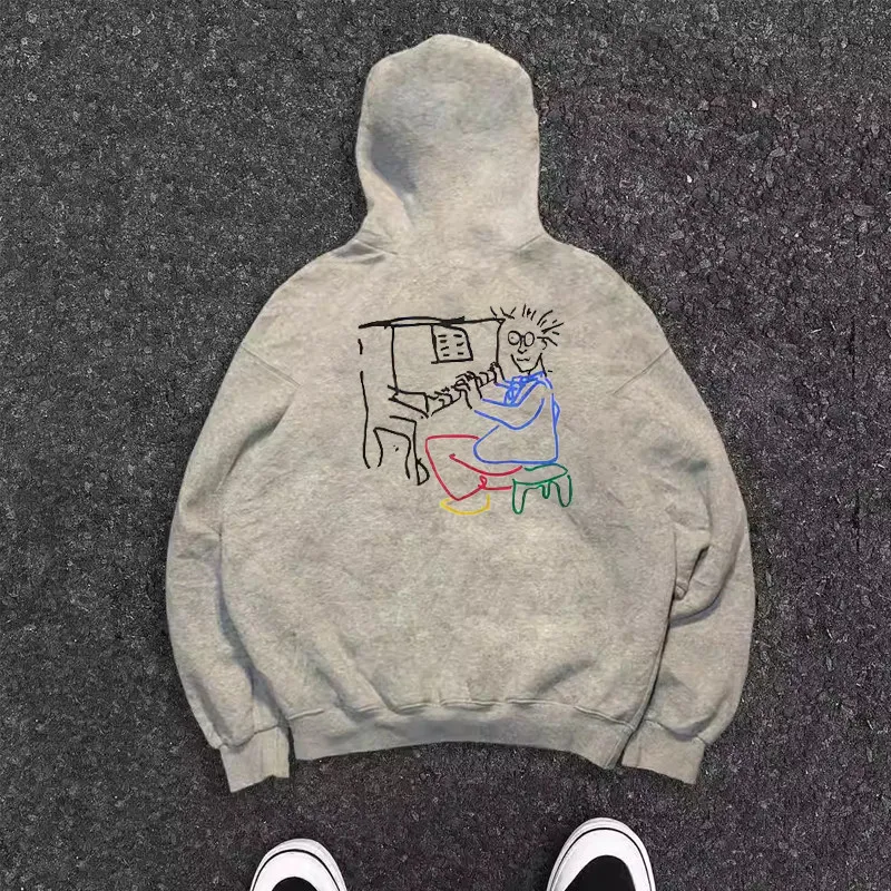 Толстовка большого размера в американском стиле в стиле ретро, осенне-зимний пуловер на флисовой подкладке, винтажная уличная одежда, идеально подходящая для повседневной носки для пар
Толстовка большого размера в американском стиле в стиле ретро, осенне-зимний пуловер на флисовой подкладке, винтажная уличная одежда, идеально подходящая для повседневной носки для пар