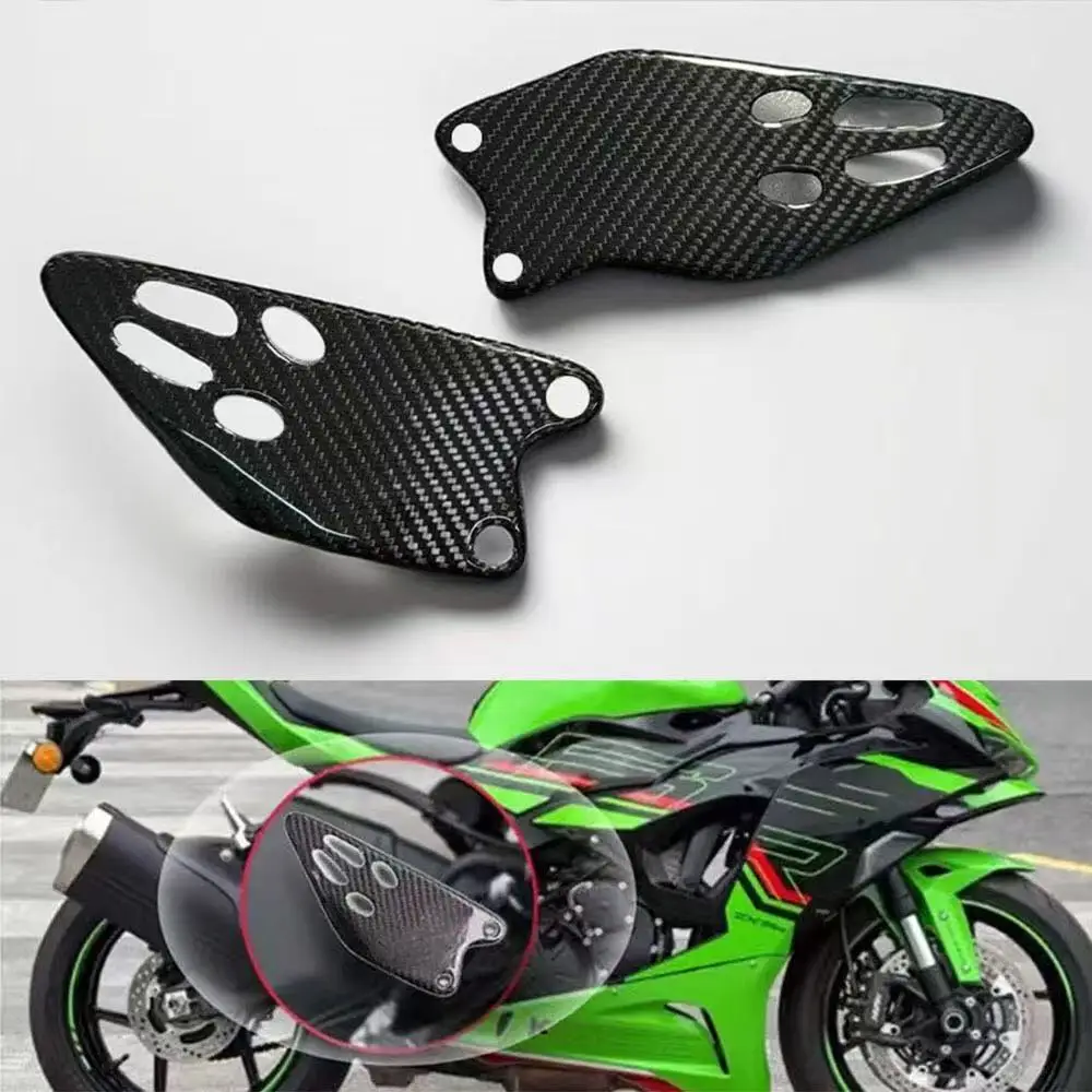 Foot Rests For Kawasaki ZX 6R ZX-6R ZX6R 2024 2019-2023 Real Carbon Fiber Motorcycle Accessories Fairing Heel Guards plates
Foot Rests For Kawasaki ZX 6R ZX-6R ZX6R 2024 2019-2023 Real Carbon Fiber Motorcycle Accessories Fairing Heel Guards plates