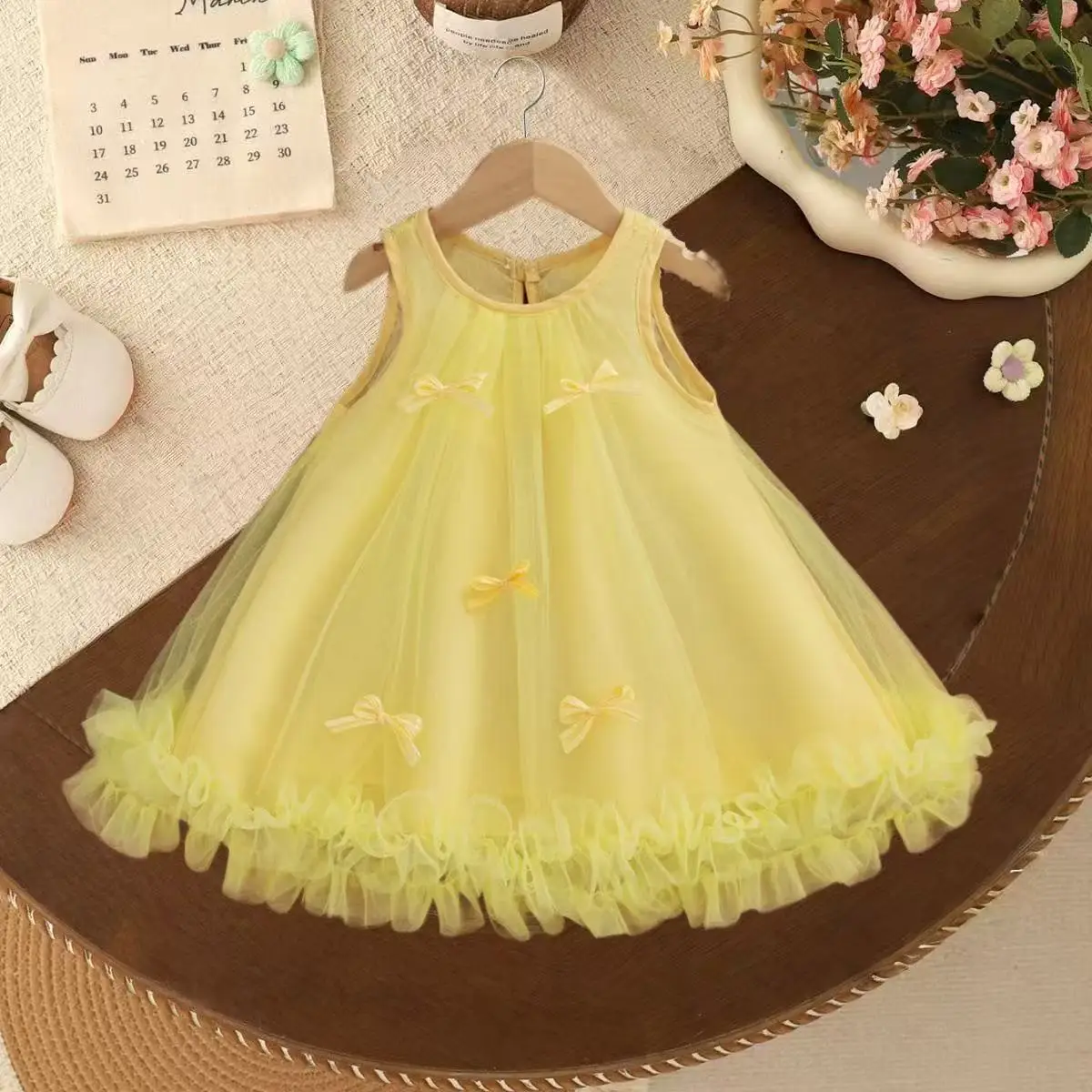 Baby Girl DressPrincess Style Bow Chiffon Summer 2026 New Children'S Sleeveless Clothes For Birthday Parties 80-120CM
Baby Girl DressPrincess Style Bow Chiffon Summer 2026 New Children'S Sleeveless Clothes For Birthday Parties 80-120CM