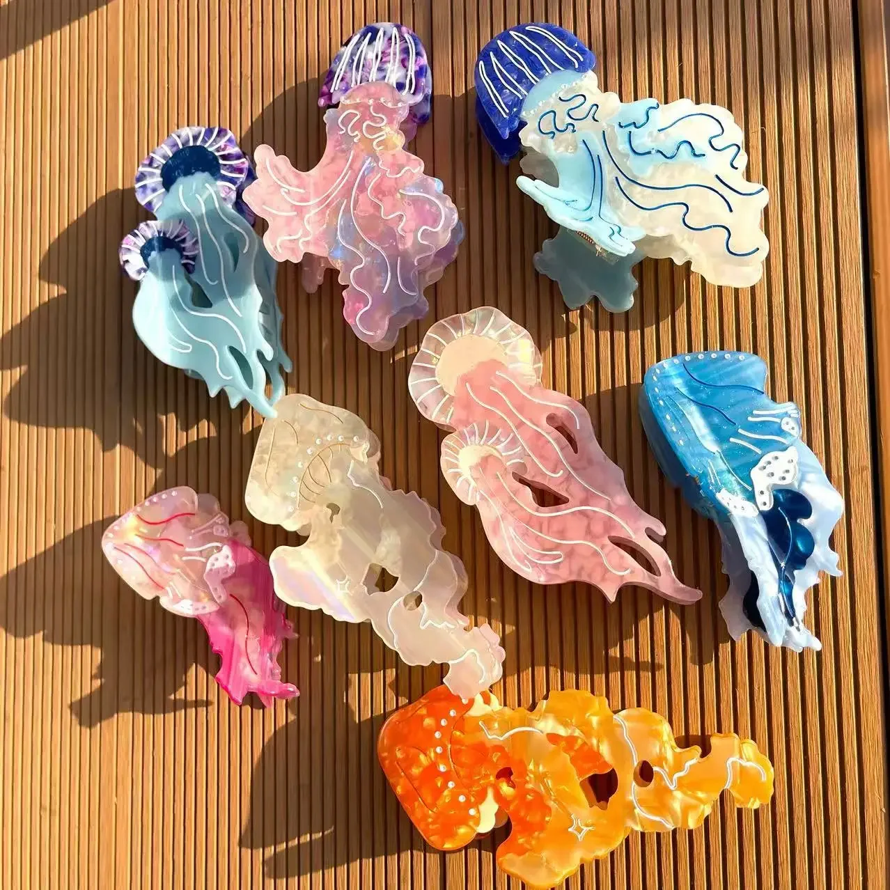 NEW Marine Animal Series Hair Claw Cute Colored Jellyfish Eco-Friendly Material Hair Claw Clips Hair Accessories for Women Girl
NEW Marine Animal Series Hair Claw Cute Colored Jellyfish Eco-Friendly Material Hair Claw Clips Hair Accessories for Women Girl