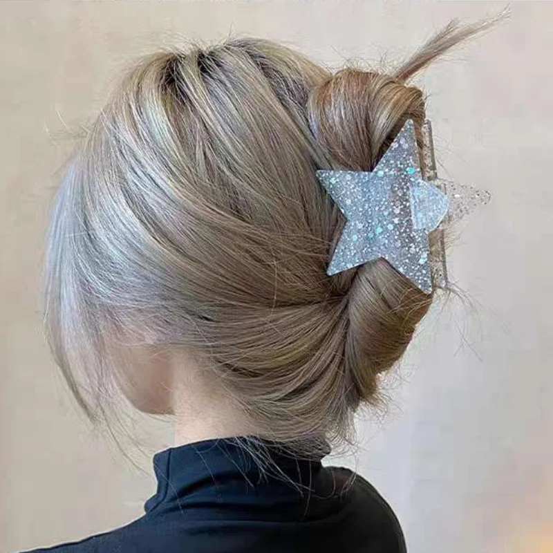Y2K Pentagram Star Hair Claws Contrast Color Star Double-sided Hair Clip Sweet Exaggeration Women Headwear Hair Accessories
Y2K Pentagram Star Hair Claws Contrast Color Star Double-sided Hair Clip Sweet Exaggeration Women Headwear Hair Accessories