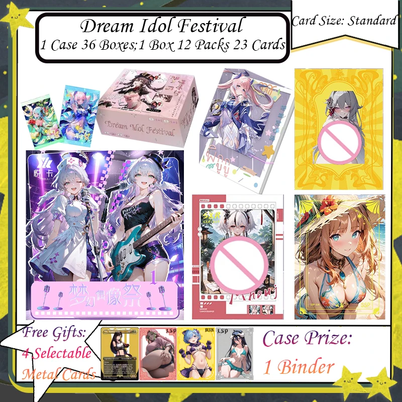 2025 Newest Dream Idol Festival Goddess Story Collection Card Swimsuit Bikini Waifu Booster Box Habbies Gifts
2025 Newest Dream Idol Festival Goddess Story Collection Card Swimsuit Bikini Waifu Booster Box Habbies Gifts
