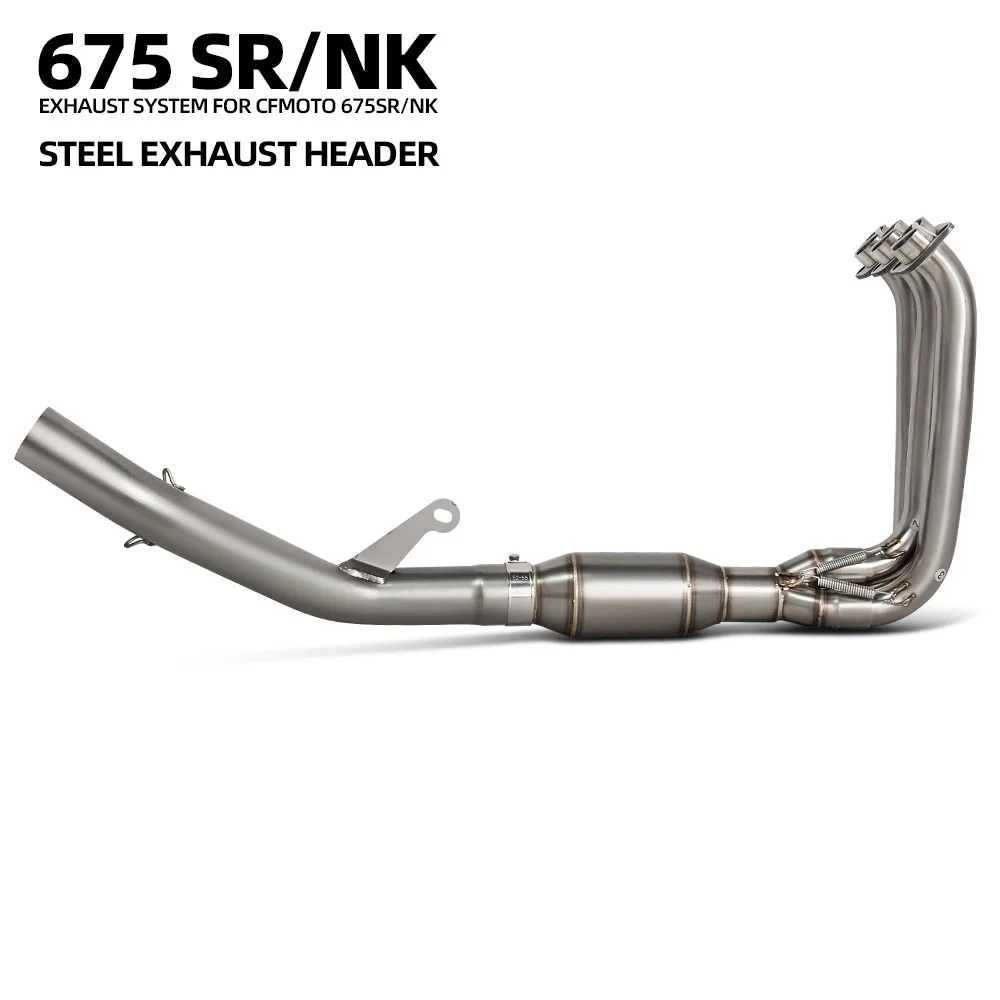 Stainless Motorcycle Exhaust System Modify Racing Header Tube 51MM Front Link Pipe Side Escape for CFMOTO 675SRR 675SR-R 675NK
Stainless Motorcycle Exhaust System Modify Racing Header Tube 51MM Front Link Pipe Side Escape for CFMOTO 675SRR 675SR-R 675NK