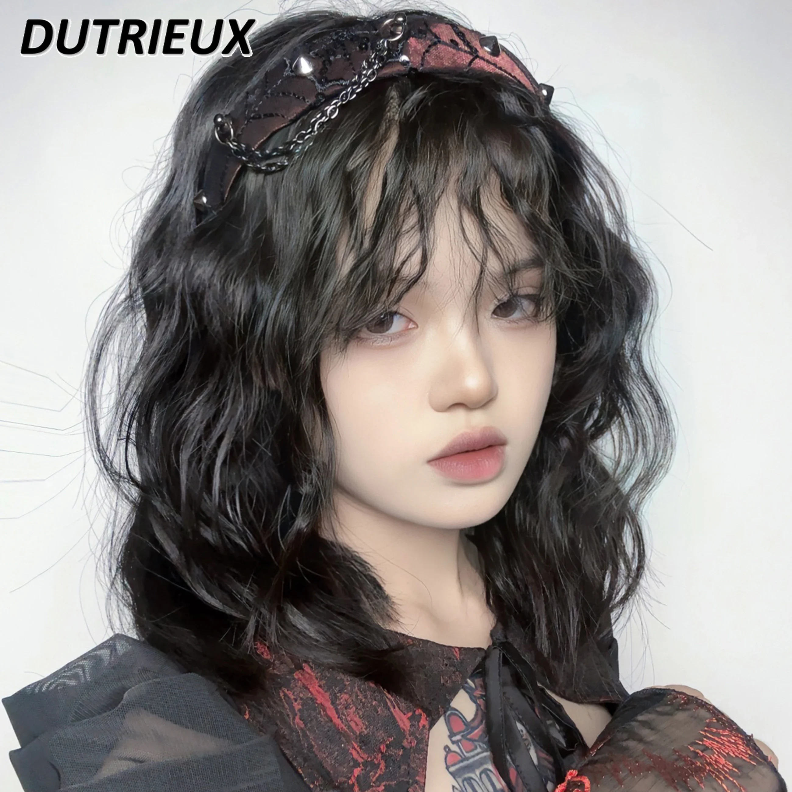 Accessories for Women Fashion Halloween New Headwear Black and Red Cobweb Hairbends Double-Layer Stitching Rivet Headband
Accessories for Women Fashion Halloween New Headwear Black and Red Cobweb Hairbends Double-Layer Stitching Rivet Headband