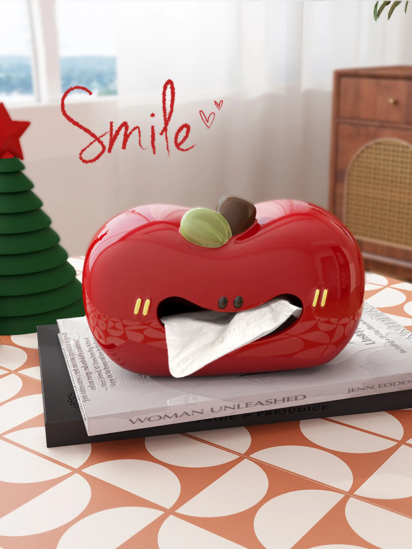 Домашний декор, Рождественский подарок, коробка для салфеток Apple, керамическая коробка для гостиной, креативный красный мультяшный милый выдвижной ящик, бумажная коробка, коробка для салфеток
Домашний декор, Рождественский подарок, коробка для салфеток Apple, керамическая коробка для гостиной, креативный красный мультяшный милый выдвижной ящик, бумажная коробка, коробка для салфеток