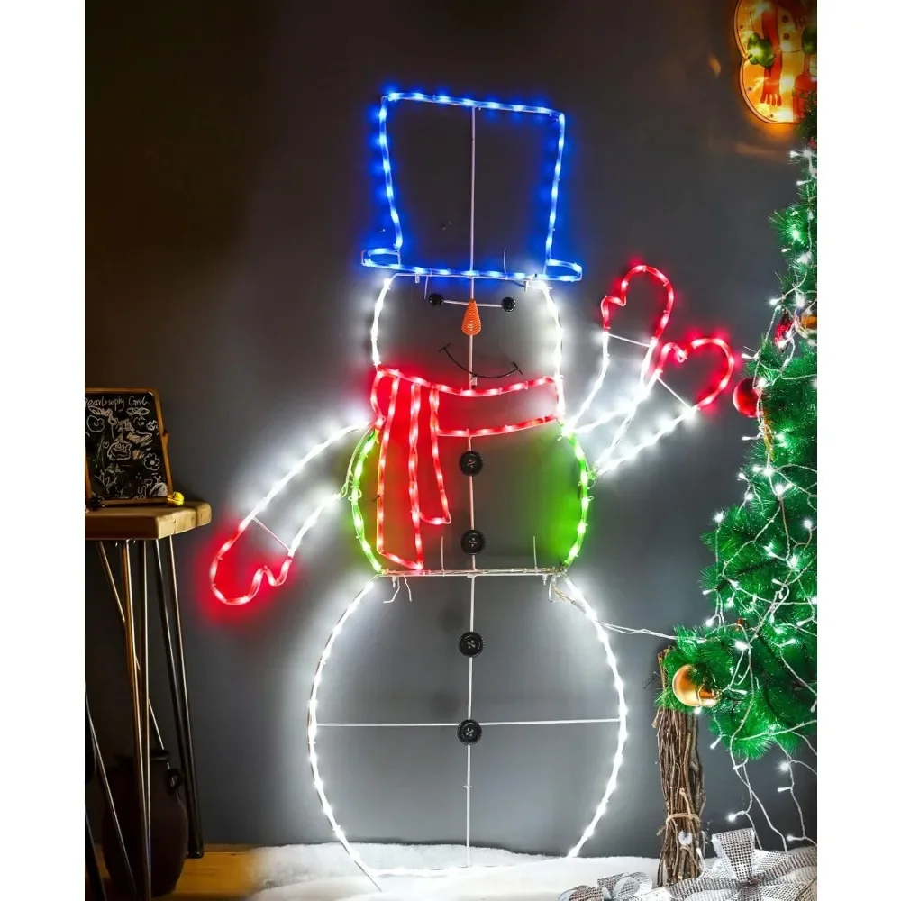 5FT 195 LED Snowman Light, Colorful Neon Light Sign Animated Christmas Decoration for Indoor Outdoor Yard Home Garden Christmas
5FT 195 LED Snowman Light, Colorful Neon Light Sign Animated Christmas Decoration for Indoor Outdoor Yard Home Garden Christmas