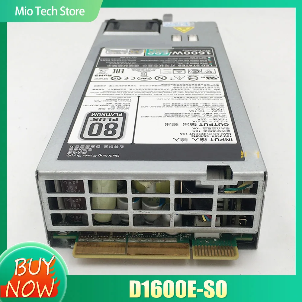 For DELL R630 R730XD R740 FX2S1600W Server Power Supply D1600E-S1 F1600E-S0 T4GCW D5W1N D1600E-S0
For DELL R630 R730XD R740 FX2S1600W Server Power Supply D1600E-S1 F1600E-S0 T4GCW D5W1N D1600E-S0