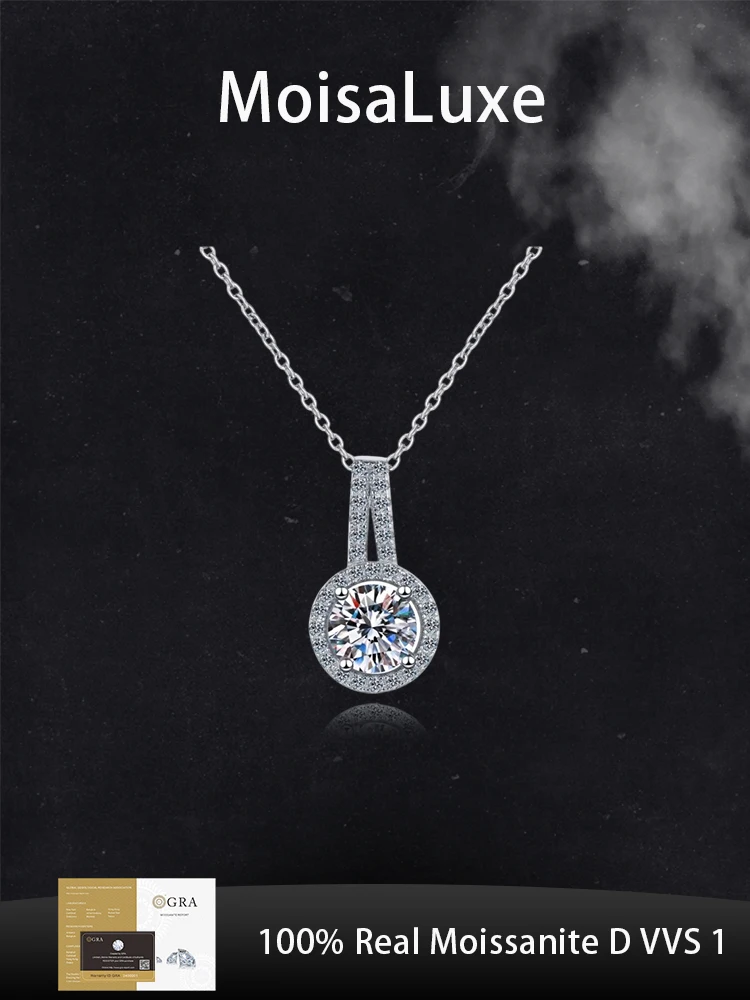 Официальный магазин MoisaLuxe GRA Moissanite Plata, стерлинговое серебро 925, женская версия, круглая подвеска, ожерелье для женщин, ювелирные изделия, подарок
Официальный магазин MoisaLuxe GRA Moissanite Plata, стерлинговое серебро 925, женская версия, круглая подвеска, ожерелье для женщин, ювелирные изделия, подарок