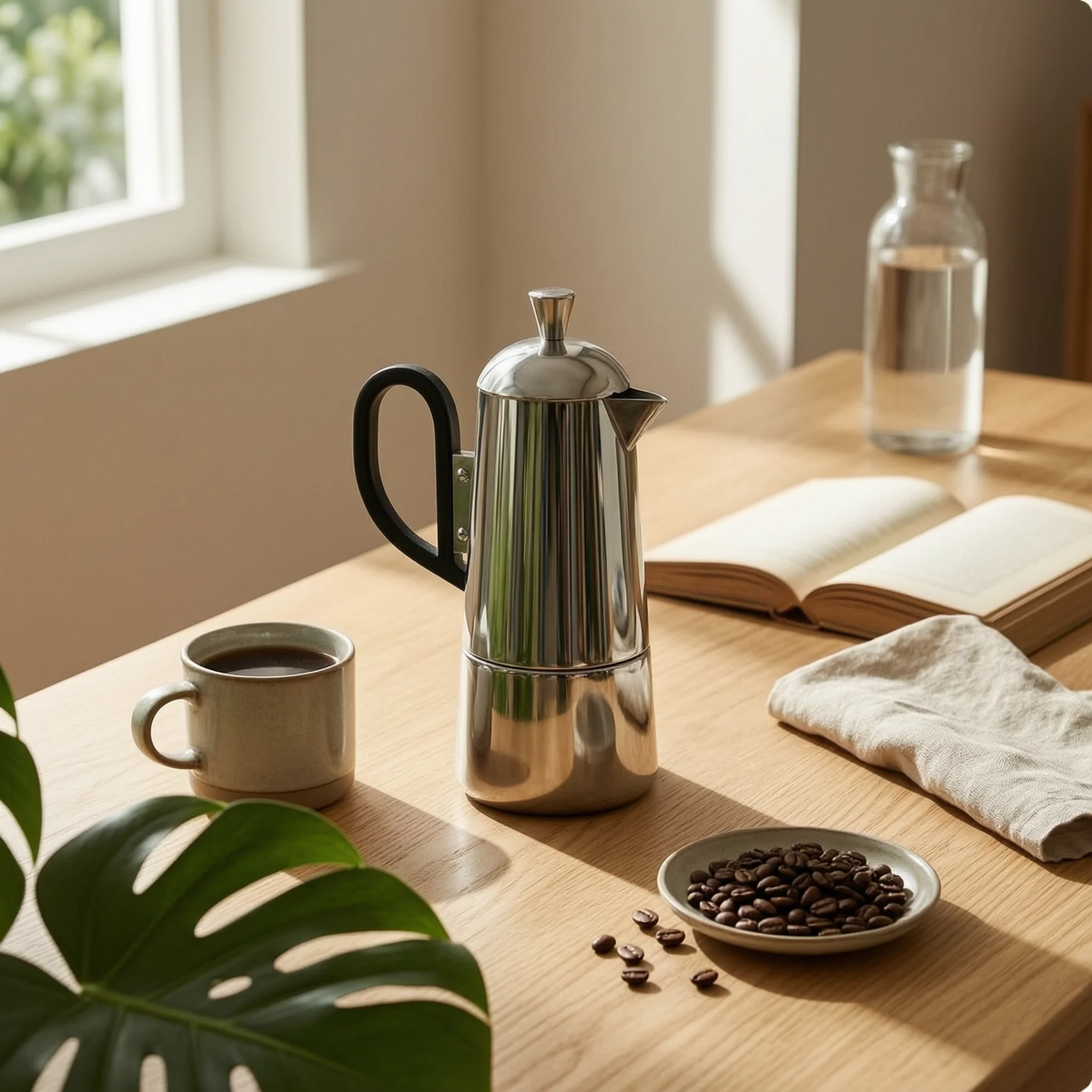 Coffee Kettle with Loop Handle Polished Stainless Steel Coffee Kettle Teakettle Modern Tabletop Pot Easy to Clean
Coffee Kettle with Loop Handle Polished Stainless Steel Coffee Kettle Teakettle Modern Tabletop Pot Easy to Clean