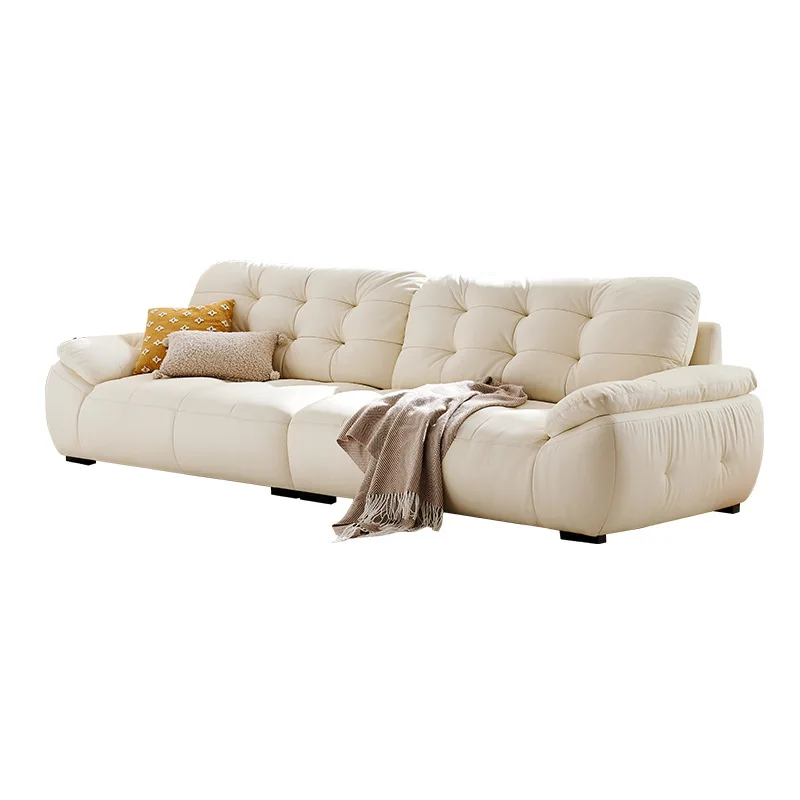 French cream wind multi-functional living room first layer cowhide marshmallow cloud leather sofa leather sofa
French cream wind multi-functional living room first layer cowhide marshmallow cloud leather sofa leather sofa