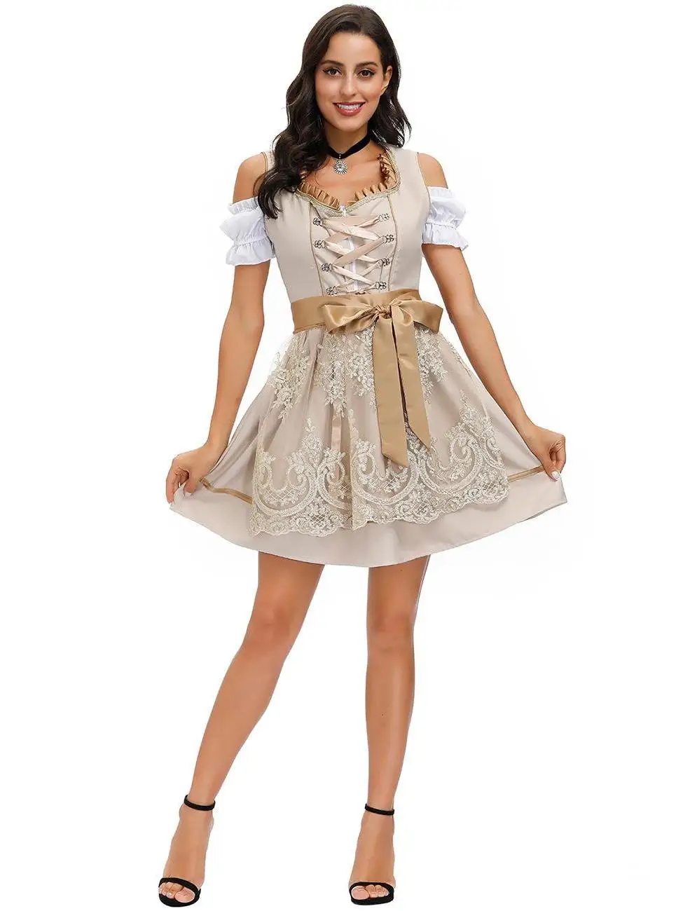 MXL Halloween German Beer Festival Costume Women's Traditional Ethnic Stage Performance Clothing Chinese Manufacturer
MXL Halloween German Beer Festival Costume Women's Traditional Ethnic Stage Performance Clothing Chinese Manufacturer
