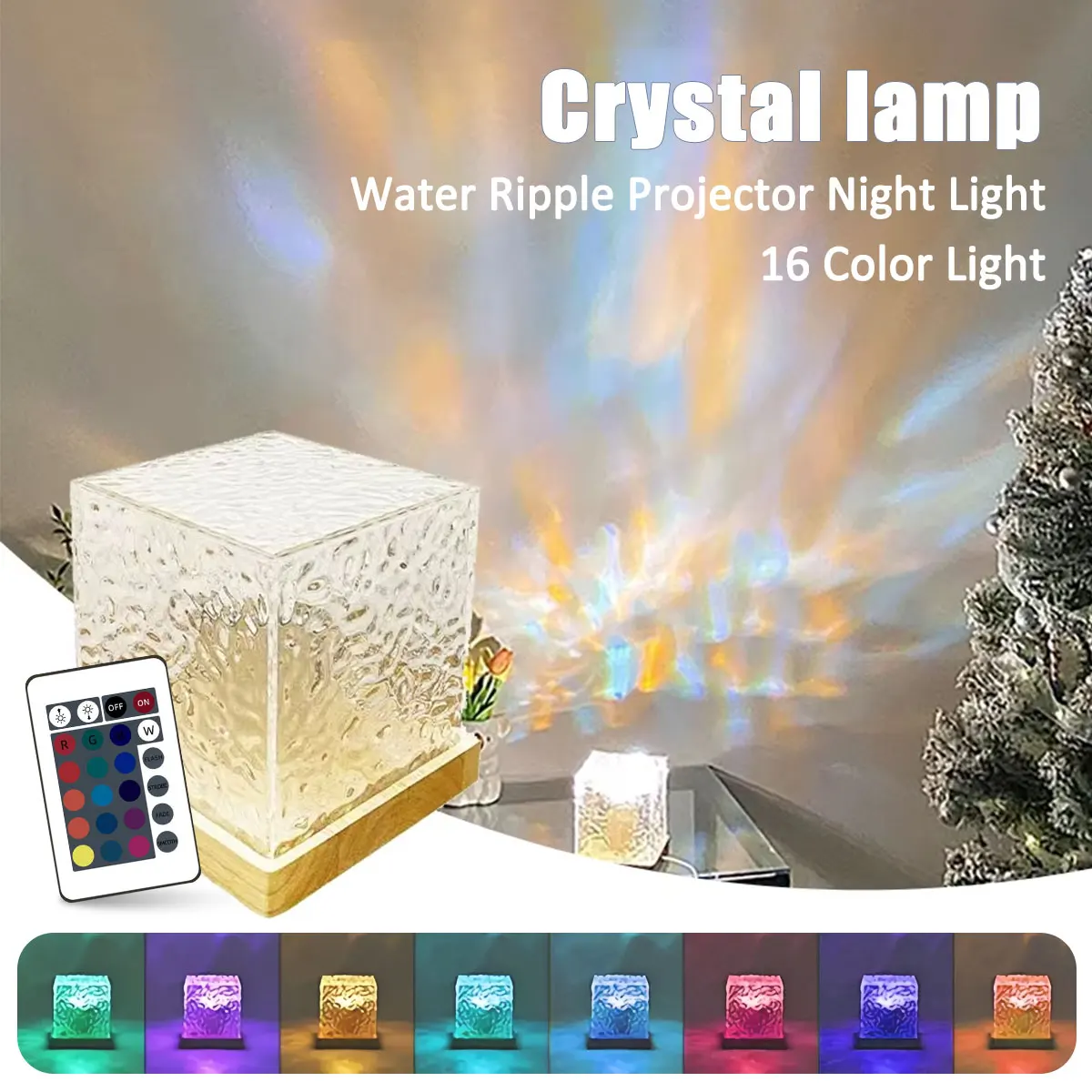 New RGB Dimmable 16 Colors Night Light Remote Ocean Wave Projection Lamp Aurora Projector Lights Home Decor
New RGB Dimmable 16 Colors Night Light Remote Ocean Wave Projection Lamp Aurora Projector Lights Home Decor