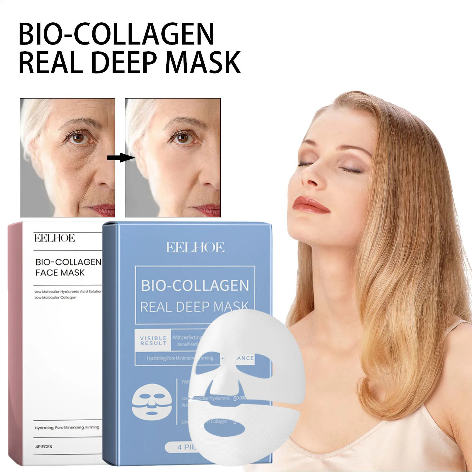 Bio Collagen Real Deep Mask Shrink Pores Deep Hydrating Overnight Face Mask Moisturizing Refreshing Brightening Face Skin Care
Bio Collagen Real Deep Mask Shrink Pores Deep Hydrating Overnight Face Mask Moisturizing Refreshing Brightening Face Skin Care