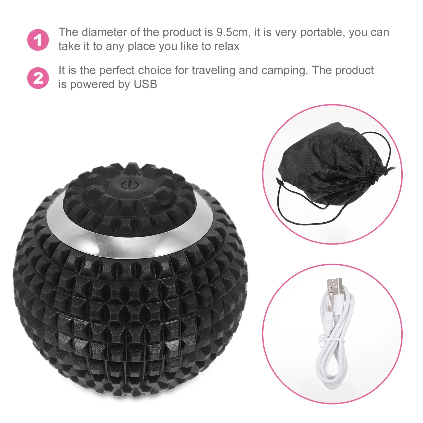 Электрический массажный шарик, черный USB перезаряжаемый вибрирующий массажер для ног для расслабления мышц, терапия глубоких тканей, прочный пресс
Электрический массажный шарик, черный USB перезаряжаемый вибрирующий массажер для ног для расслабления мышц, терапия глубоких тканей, прочный пресс