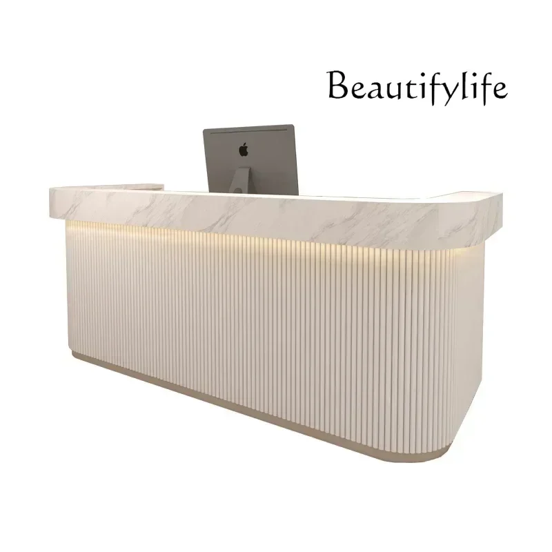 Simple and Light Luxury Wind Cashier Shop Small and Medium Counter Beauty Salon Reception Desk
Simple and Light Luxury Wind Cashier Shop Small and Medium Counter Beauty Salon Reception Desk