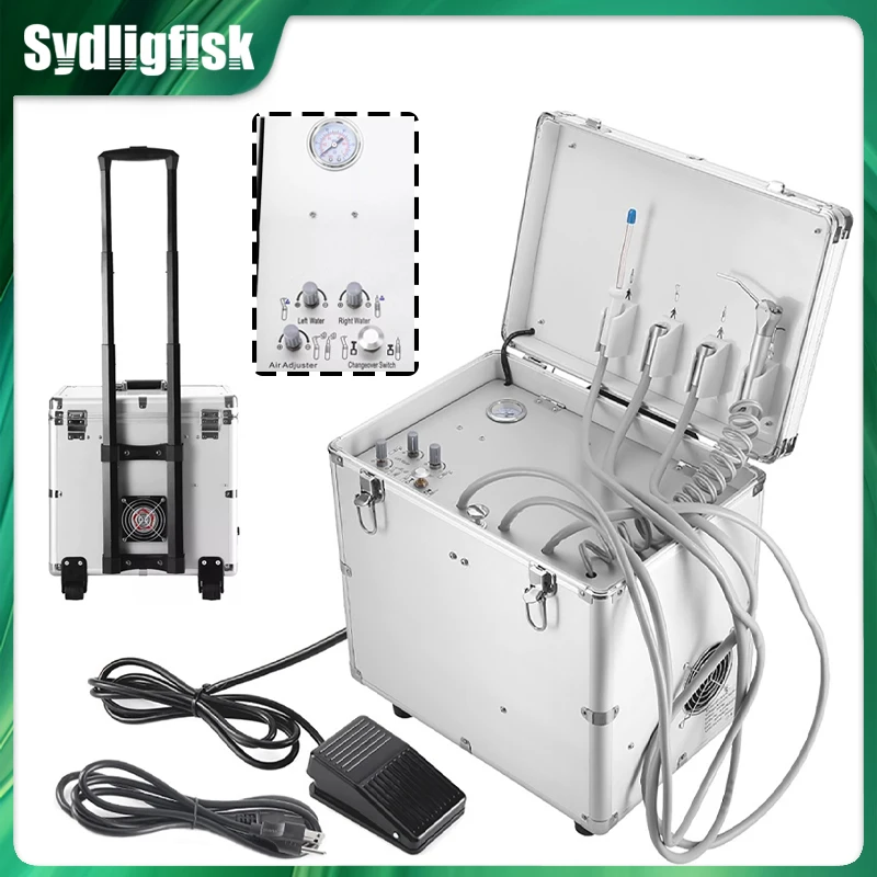BD-402A Portable Dental Unit With Air Compressor Surgery Turbine Units Aluminum Alloy Trolley Box Dental Equipment Trolley Case
BD-402A Portable Dental Unit With Air Compressor Surgery Turbine Units Aluminum Alloy Trolley Box Dental Equipment Trolley Case