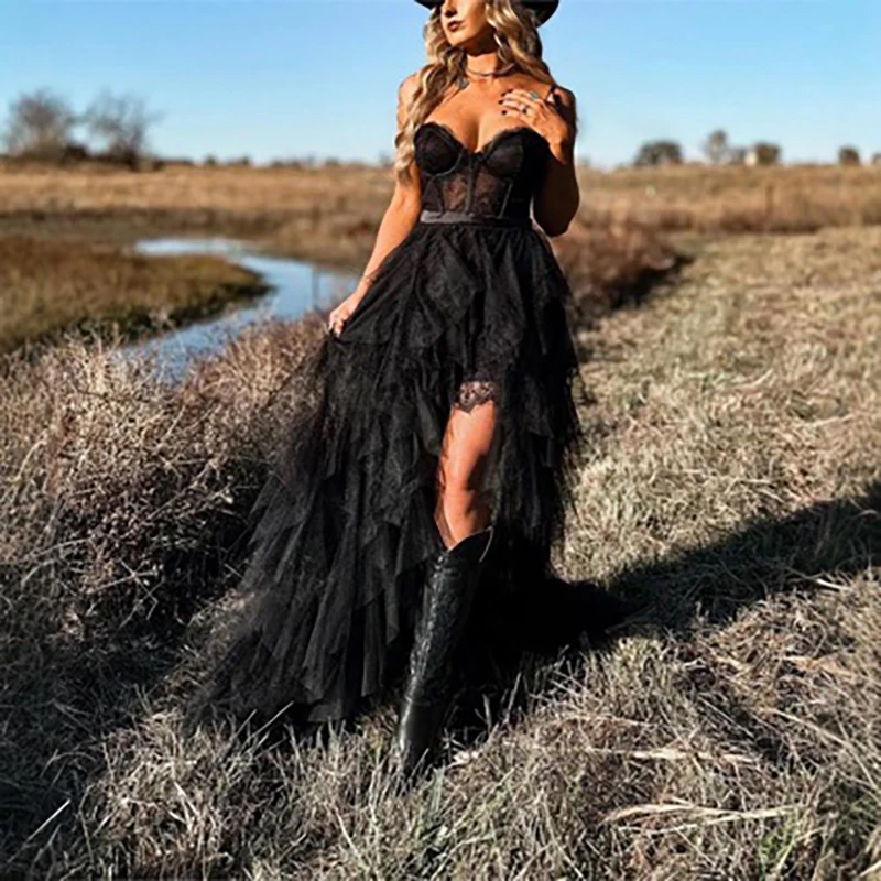 Women Fashion Hight Waist Slim Party Dress Elegant Strapless Sleeveless Long Dress Sexy Mesh Splicing Solid Color Evening Dress
Women Fashion Hight Waist Slim Party Dress Elegant Strapless Sleeveless Long Dress Sexy Mesh Splicing Solid Color Evening Dress