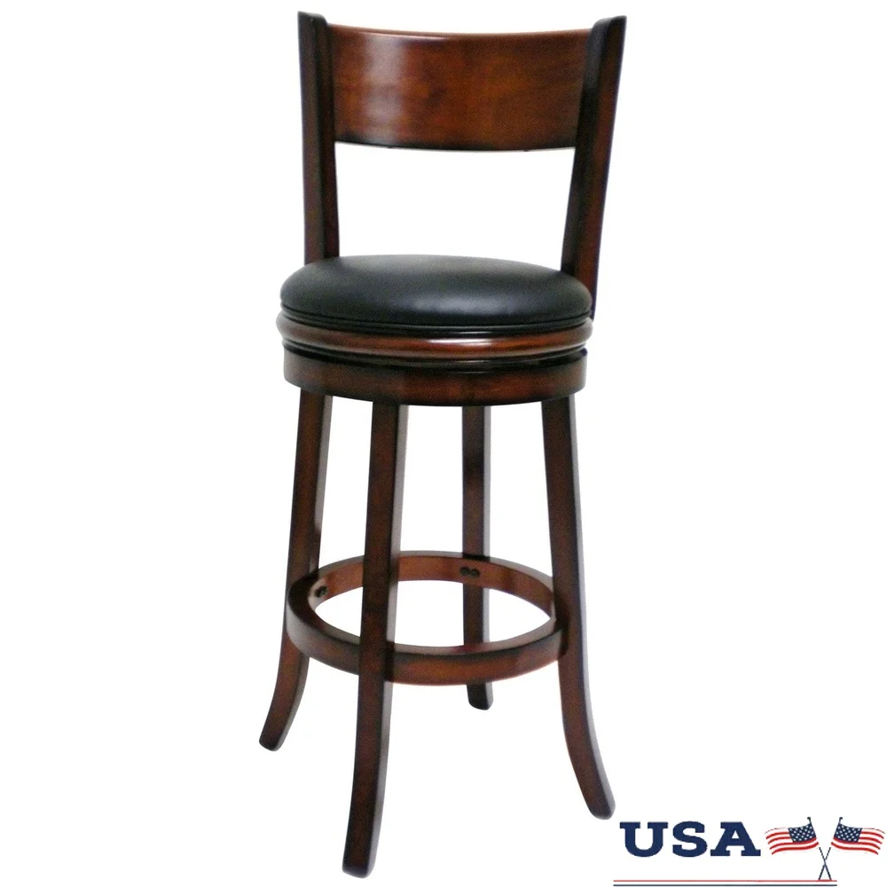 Wood Palmetto Bar Height Swivel Stool Rubberwood Kitchen Dining Bar Room Faux Leather Upholstery Comfort Degree Swivel
Wood Palmetto Bar Height Swivel Stool Rubberwood Kitchen Dining Bar Room Faux Leather Upholstery Comfort Degree Swivel
