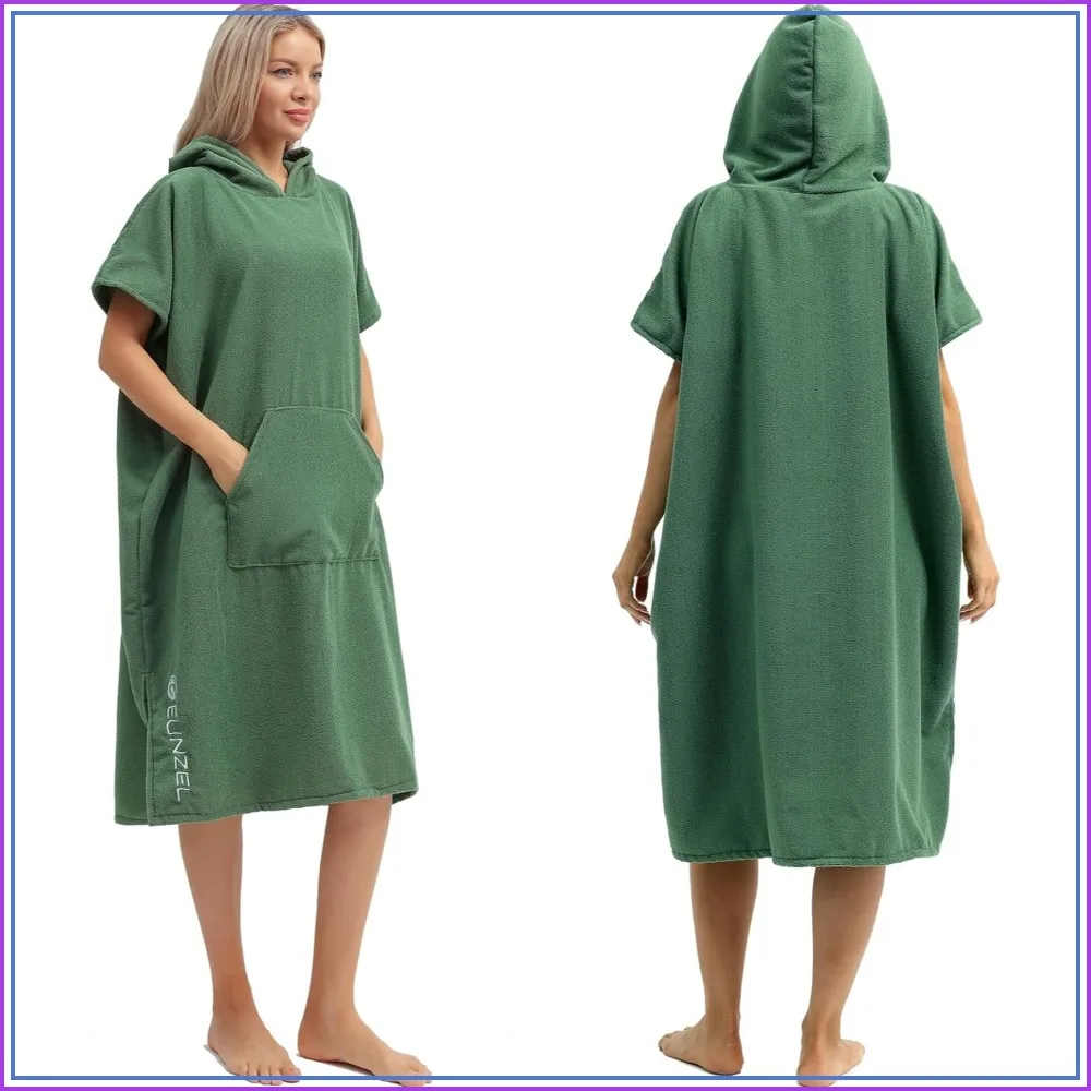 Quick Dry Surf Poncho Changing Robe with Hood for Men Women, Absorbent Microfiber Wetsuit Changing Towel with Pocket for Beach Swim Outdoor Sports
Quick Dry Surf Poncho Changing Robe with Hood for Men Women, Absorbent Microfiber Wetsuit Changing Towel with Pocket for Beach Swim Outdoor Sports