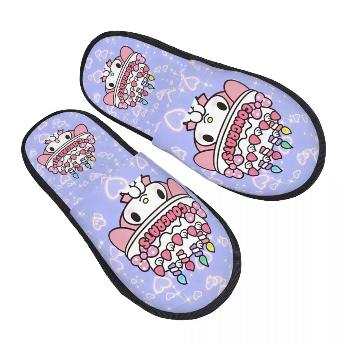 Пользовательские Sanrio My Melody мультфильм мягкие домашние тапочки из пены с эффектом памяти женские милые удобные теплые нескользящие тапочки в стиле аниме 
Пользовательские Sanrio My Melody мультфильм мягкие домашние тапочки из пены с эффектом памяти женские милые удобные теплые нескользящие тапочки в стиле аниме